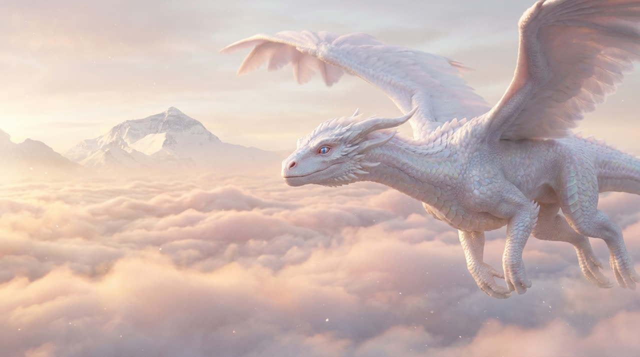 Dawn over the cloud sea